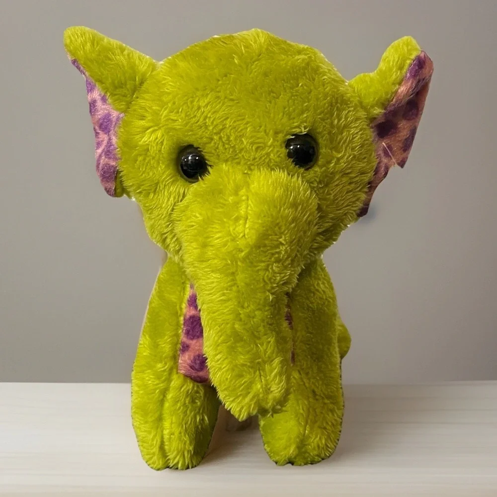 A&A Global 2024 Boho Green Elephant Plush 8